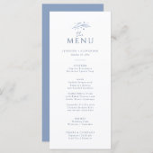 Boho Hemelbruiloft Menu (Voorkant / Achterkant)