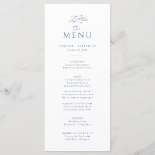 Boho Hemelbruiloft Menu