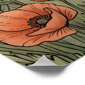 Boho Hemelse Berghut Rivier Zonnebloem Poster (Hoek)