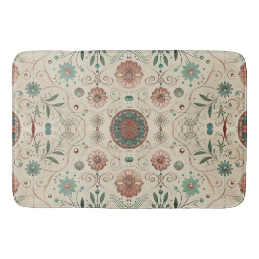 Boho Herb Badmat (Voorkant)