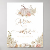 Boho herfst advies en wensen poster (Voorkant)