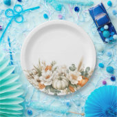 Boho Herfst Bloemenarrangement Papieren Bordje (Feest)