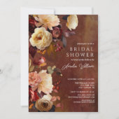 Boho herfst bloemige bruidsshower uitnodiging (Voorkant)