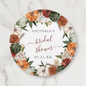Boho-herfst bruidsdouche bedankjes labels (Voorkant)