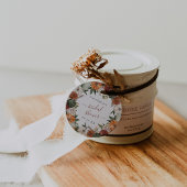 Boho herfst bruidsfeest bedankjes labels