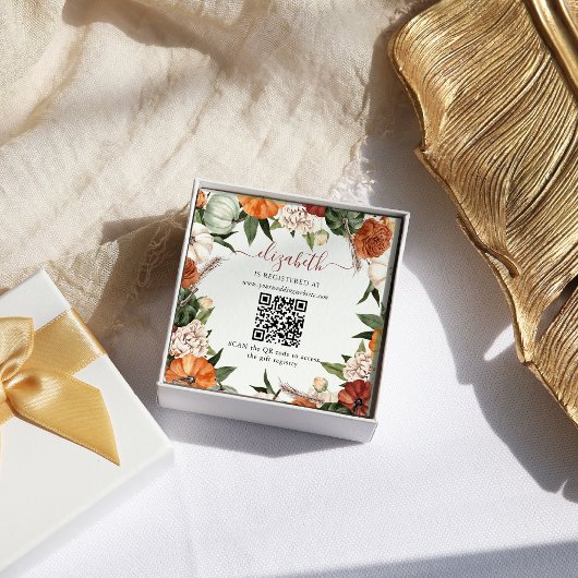 Boho Herfst | Bruidsfeest Registratie Informatiekaartje