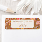 Boho Herfst Floral Wedding Etiket (Insitu)