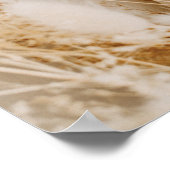 Boho Herfst Flowers Wedding Seating Chart Poster (Hoek)