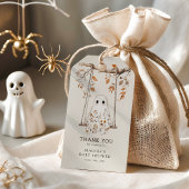Boho Herfst Ghost Baby shower Dank u gunst Cadeaulabel