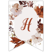 Boho herfst Hallo pompoen Vlaggetjes (Derde vlag)