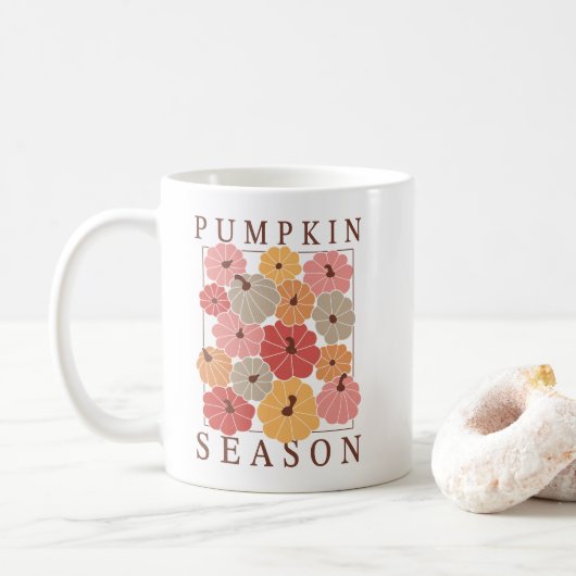 Boho Herfst herfstquote Koffiemok (Met donut)