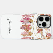 Boho Herfst Leaf Feather Native American iPhone Case-Mate iPhone Case (Achterkant (horizontaal))