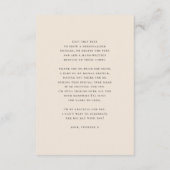 Boho-herfst Pampas & Pompoen Bruidsfeestje Bedankkaart (Achterkant)