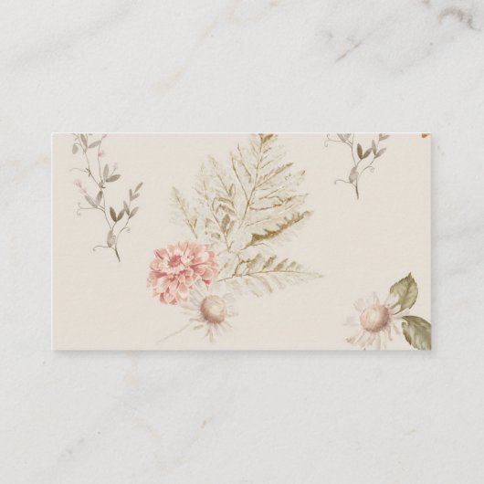 Boho herfst pomkin bridal recept informatiekaartje (Achterkant)