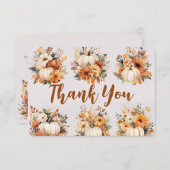 Boho Herfst Pompoen Bedankt (Voorkant / Achterkant)