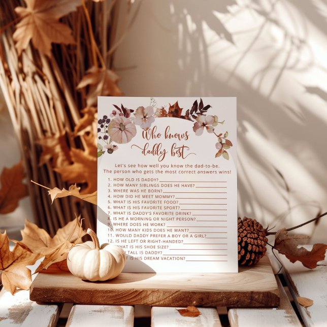 Boho herfst pumpkin die het beste pappa-spel kent (Creator heeft geüpload)