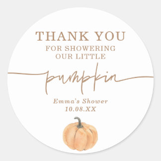 Boho Herfst Pumpkin Hartelijk dank voor de positie Ronde Sticker