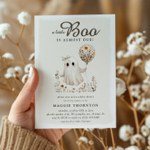 Boho Herfst Spook Bloemen Halloween Baby Shower