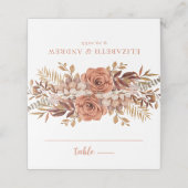 Boho Herfst Terracotta bruiloft details (Buitenkant ongevouwen)