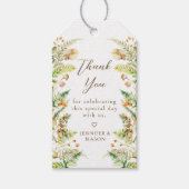 Boho Herfst thema Herfst bruiloft Dank u Cadeaulabel (Voorkant)