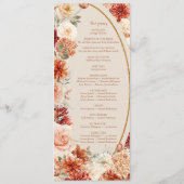 Boho herfst tuin specerijen sinaasappel beige prog programma (Achterkant)