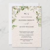 Boho-herfst wildbloem | Botanische bruiloft Kaart (Voorkant)