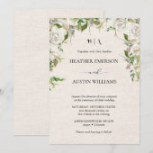 Boho-herfst wildbloem | Botanische bruiloft Kaart (Voorkant / Achterkant)