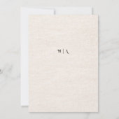 Boho Herfst Wilde Bloem | Botanische Trouw Kaart (Achterkant)