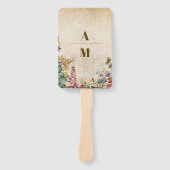 Boho herfst Wildflower Botanische bruiloft Handwaaier (Voorkant)