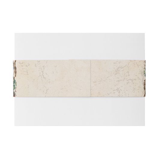 Boho herfst Wildflower Botanische bruiloft Uitnodigingen Wikkel (Achterkant Voorbeeld)