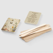 Boho Herfst Wildflower Wedding Handwaaier (Niet-gemonteerd)