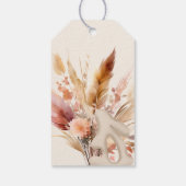 Boho Herfst witte pompoen dank u Cadeaulabel (Achterkant)