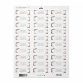 Boho Herfstbladeren Retouradres Labels Set (Full Sheet)