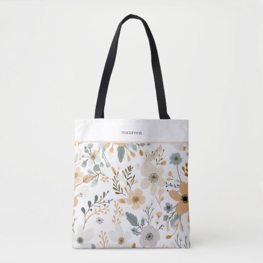 Boho herfstloof draagtas (Voorkant)
