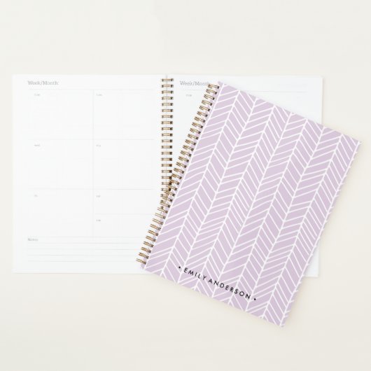 Boho Herringbone Lavande violette (Devant avec enveloppe)