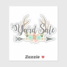 BOHO Herten Geweien Pijl Tuin Verkoop Sticker