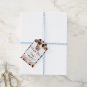 Boho Highland Koe Baby shower Dank u Label Cadeaulabel (Met Touw)