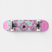 Boho Hippie Eenhoorn Pastel Mandelbrot Fractal Skateboard (Horizontaal)