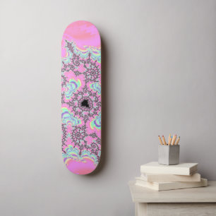Boho Hippie Eenhoorn Pastel Mandelbrot Fractal Skateboard