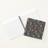 Boho Hippie Feather Pattern Notitieboek (Binnen)