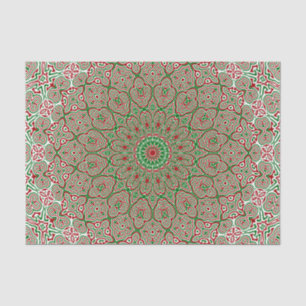 Boho Hippie Funky Trippy  Kerst Mandala Tissuepapier