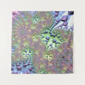 Boho Hippie Groovy Glimmende Kleurrijke Regenboog  Wandkleed (Voorkant)