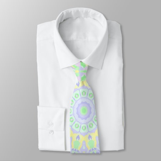 Boho Hippie Groovy Quirky Kleurrijke Zachte Pastel Stropdas (Gebonden)