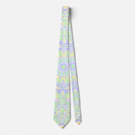 Boho Hippie Groovy Quirky Kleurrijke Zachte Pastel Stropdas (Voorkant)