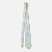 Boho Hippie Groovy Quirky Kleurrijke Zachte Pastel Stropdas (Achterkant)