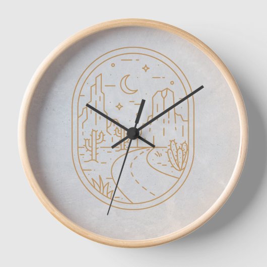 Boho Hippie Horloge Bohème Style occidental (Recto)