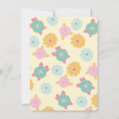 Boho Hippie Rainbow Floral Baby shower Invitation (Dos)