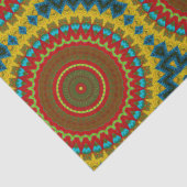 Boho Hippie Red Yellow Blue  Tribal Ethnic Tissuepapier (Detail)
