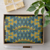 Boho Hippie Red Yellow Blue Tribal Ethnic Tissuepapier (Geschenk)