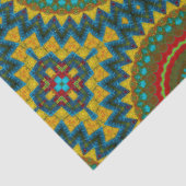 Boho Hippie Red Yellow Blue Tribal Ethnic Tissuepapier (Detail)